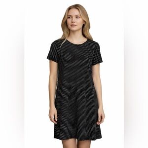 Anthropologie | Dresses | Anthropologie Black Gold Metallic Dress | Poshmark